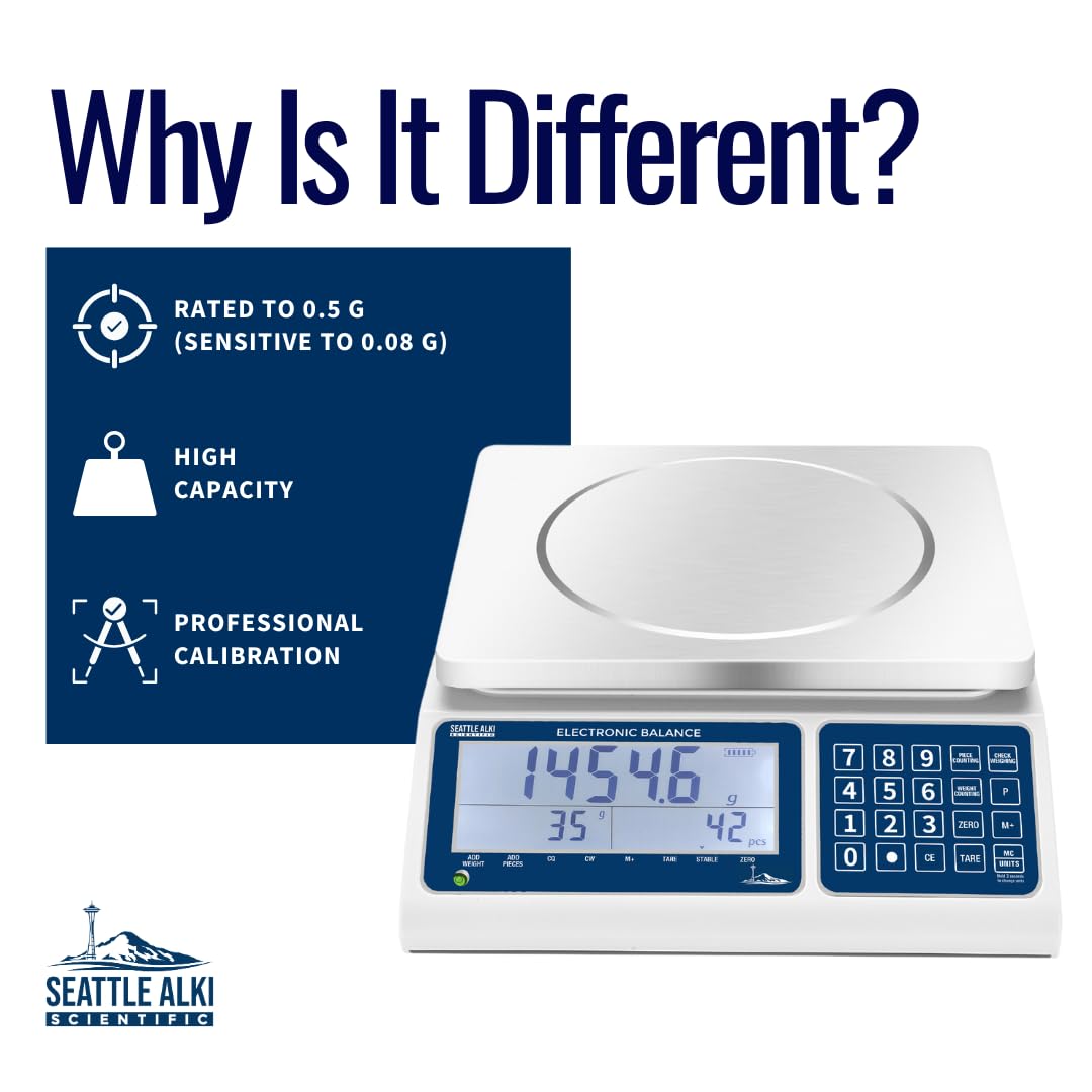 Seattle Alki Counting Scale 30 kg x 0.5 g (Open Box)