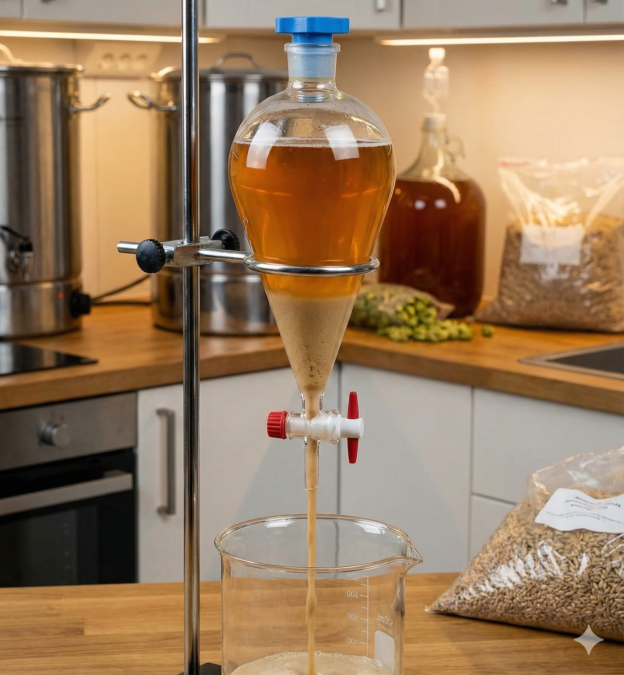 Glass Conical Separatory Funnel