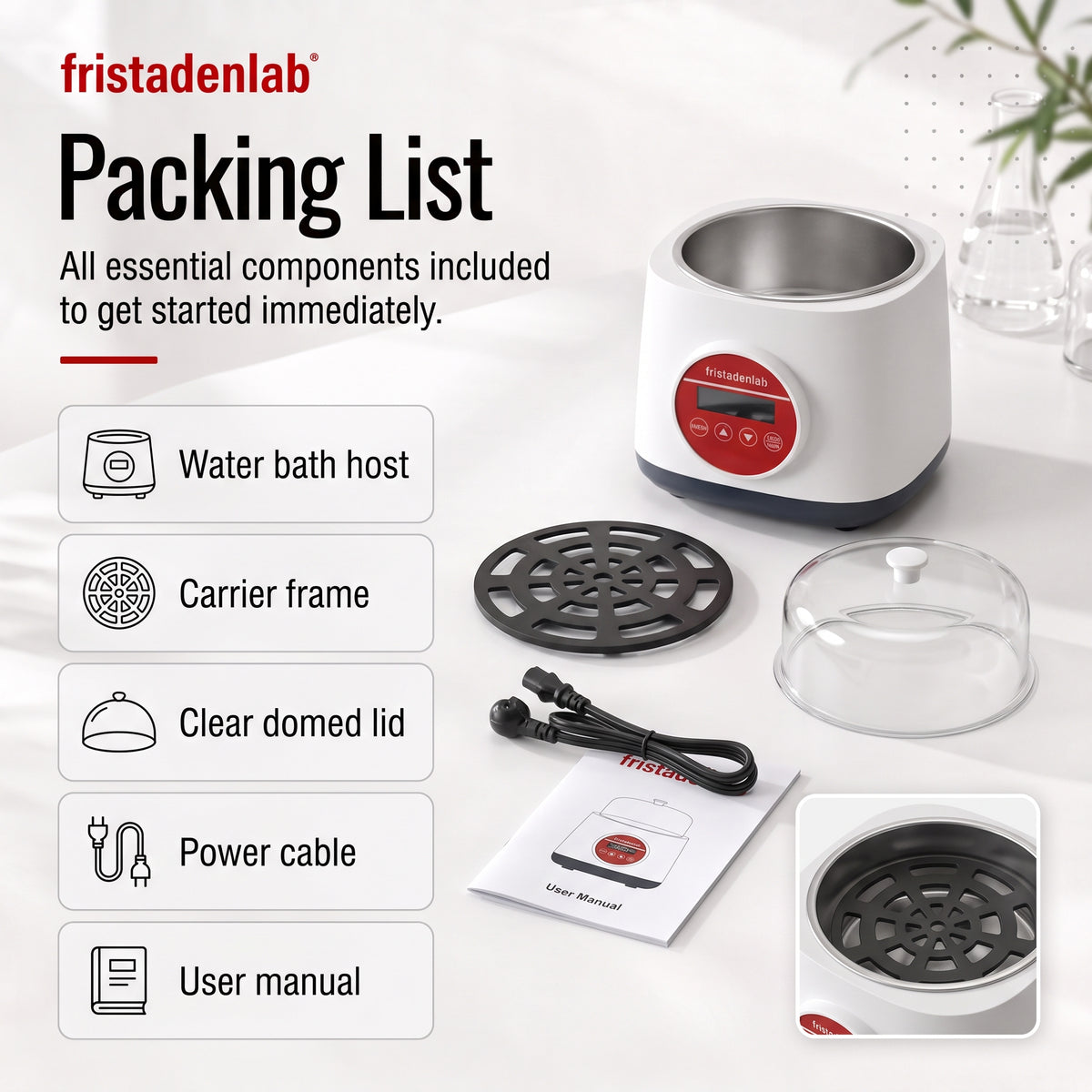 Fristaden Lab Digital Water Bath