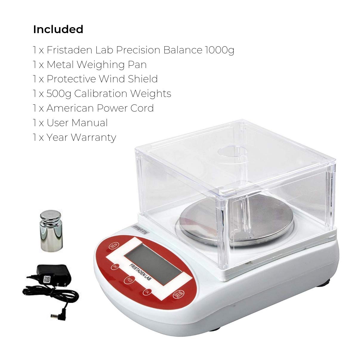 Fristaden Lab Digital Precision Balance | 1000g x 0.01g - Fristaden Lab