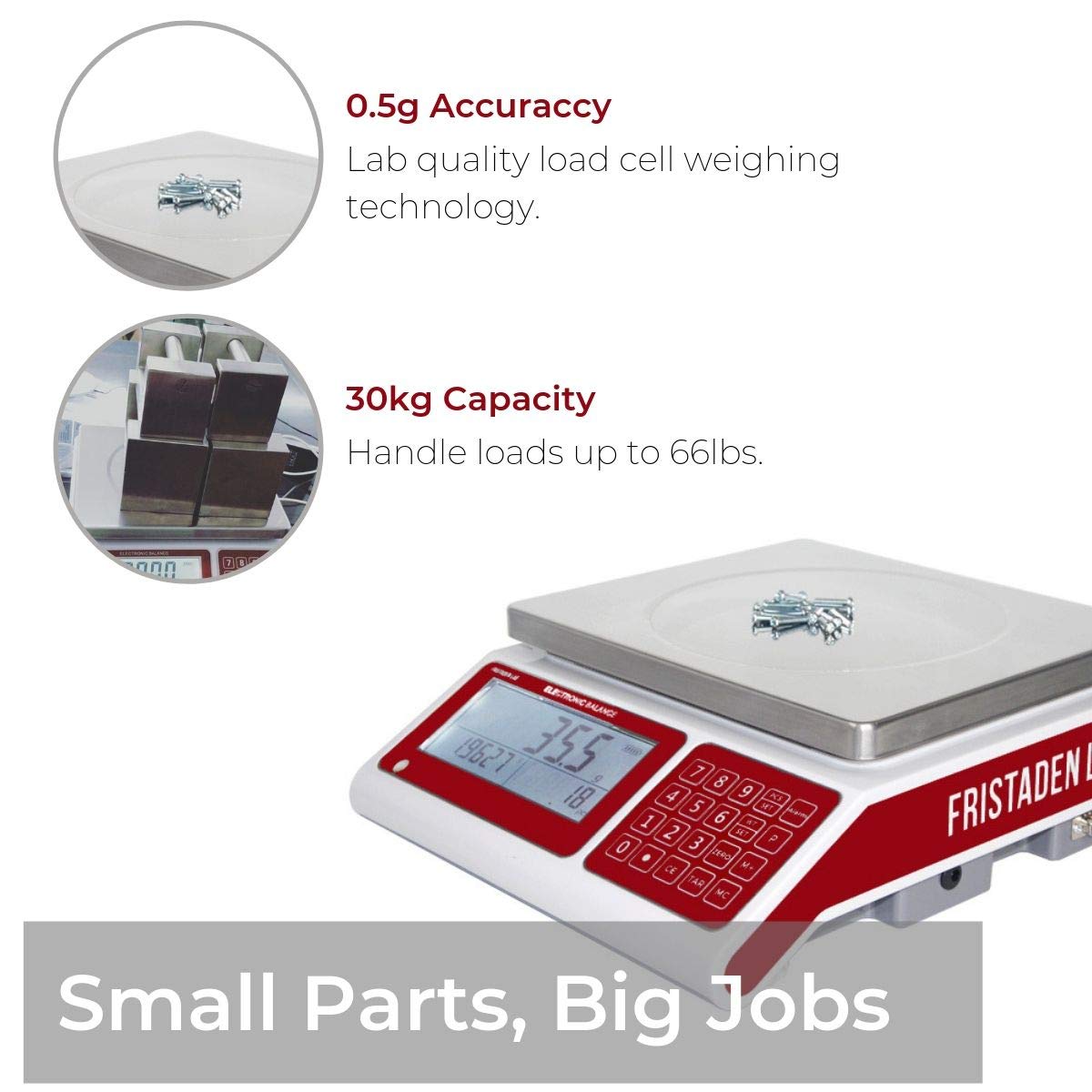 Fristaden Lab Counting Scale | 30kg x 0.5g - Fristaden Lab