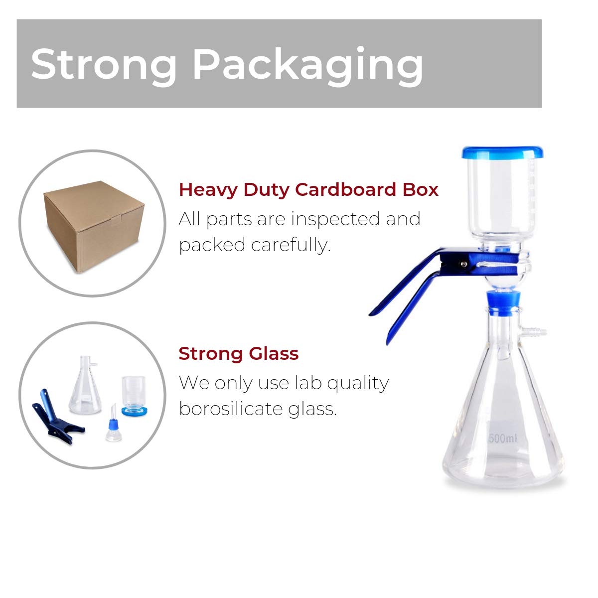 Fristaden Lab Vacuum Filtration Distillation Apparatus | 500mL - Fristaden Lab