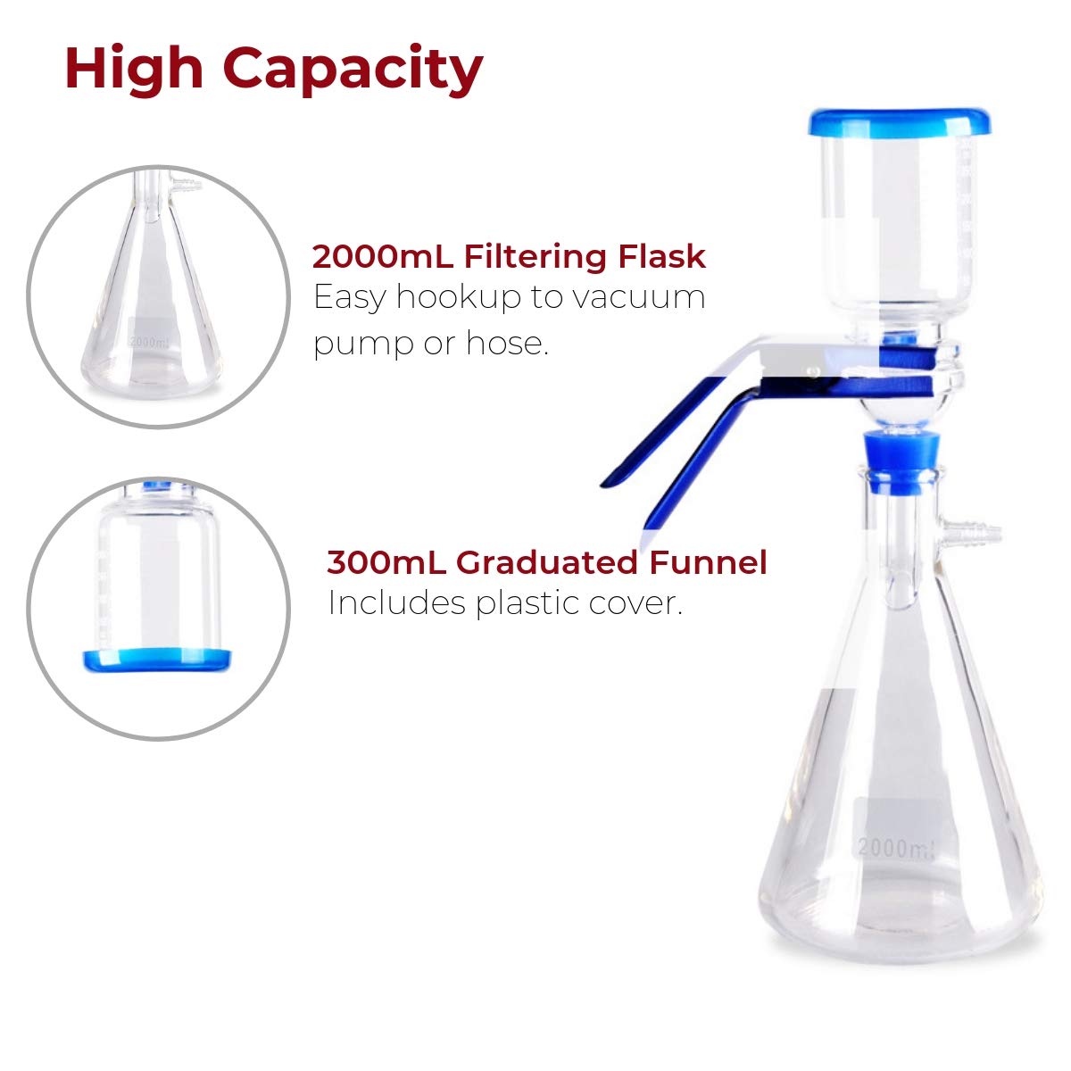Fristaden Lab Vacuum Filtration Distillation Apparatus | 2000mL - Fristaden Lab