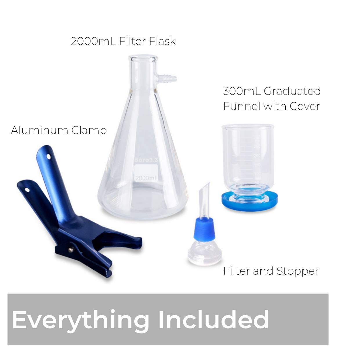 Fristaden Lab Vacuum Filtration Distillation Apparatus | 2000mL - Fristaden Lab