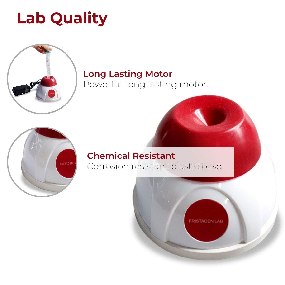 Fristaden Lab Vortex Mixer 50mL (Red) - Fristaden Lab