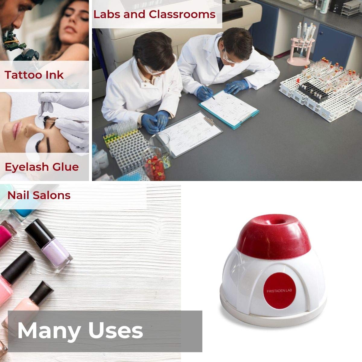 Fristaden Lab Vortex Mixer 50mL (Red) - Fristaden Lab