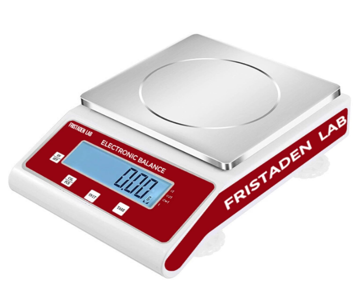 Fristaden Lab Digital Scale - High Precision 15kg x 0.1g, Multi-Use Gram Weight Scale for Laboratory, Kitchen with Calibration Certificate, Analytical Balance for Scientific & Industrial Use