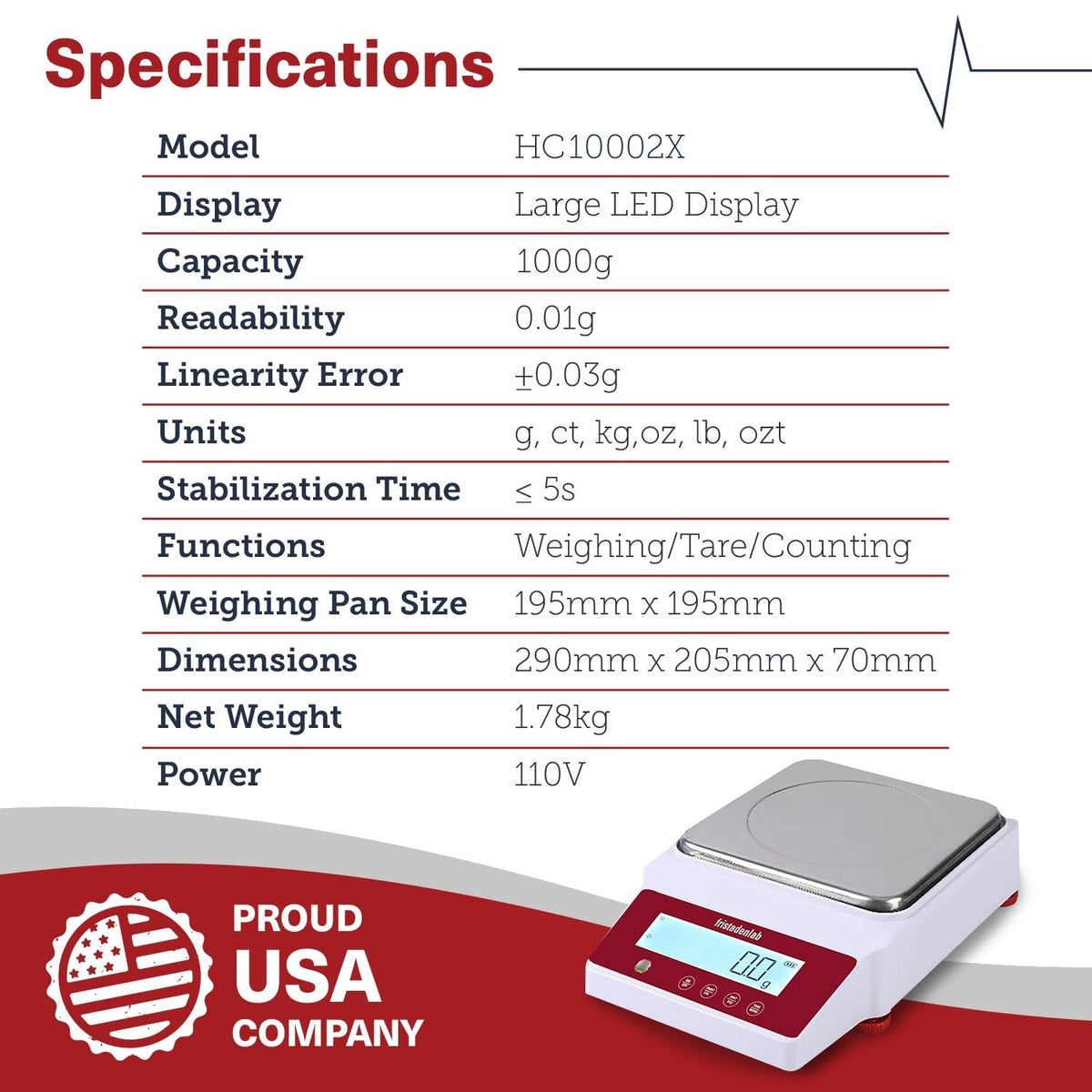 Fristaden Lab Digital Balance RD Series 3000g * 0.01g (eBay)