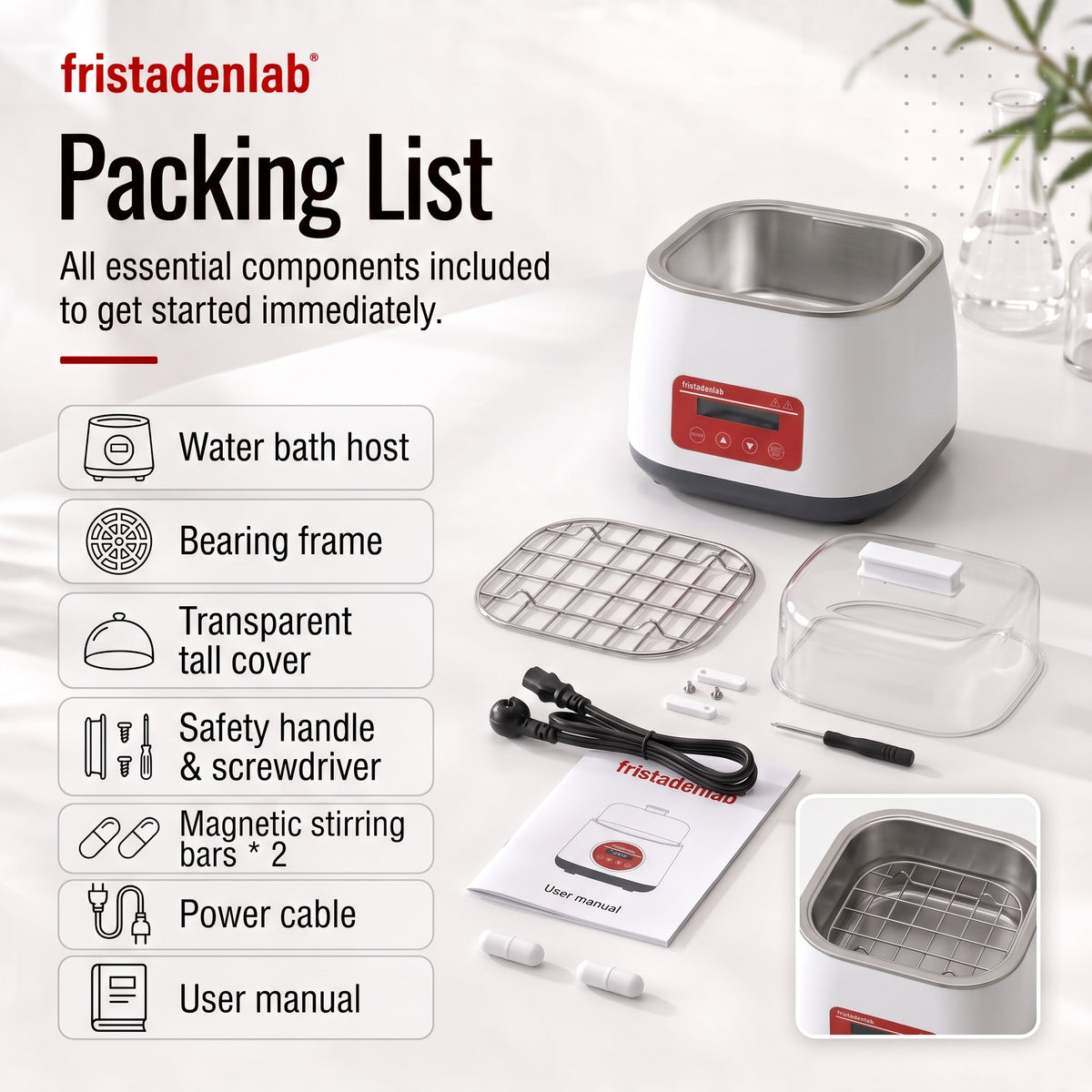 Fristaden Lab Digital Water Bath
